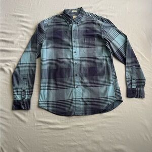 J.Crew Secret Wash Stretch Plaid Button-Down Shirt Men’s L Classic Fit